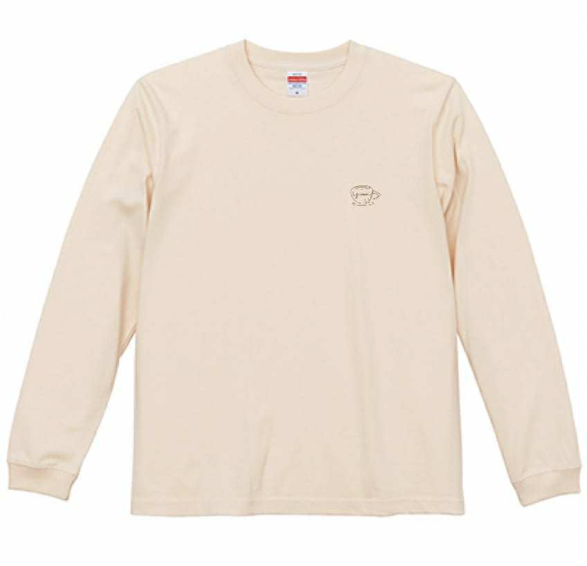 ゆうなみロングTシャツ (カラー：クリーム) ※送料込