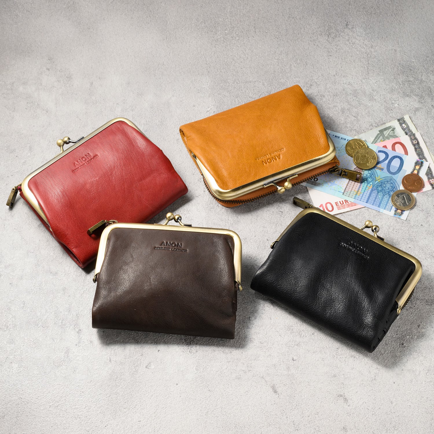 ANON ゴートレザー・がま口2つ折り財布 ／SL-G-2926 | MILAGRO