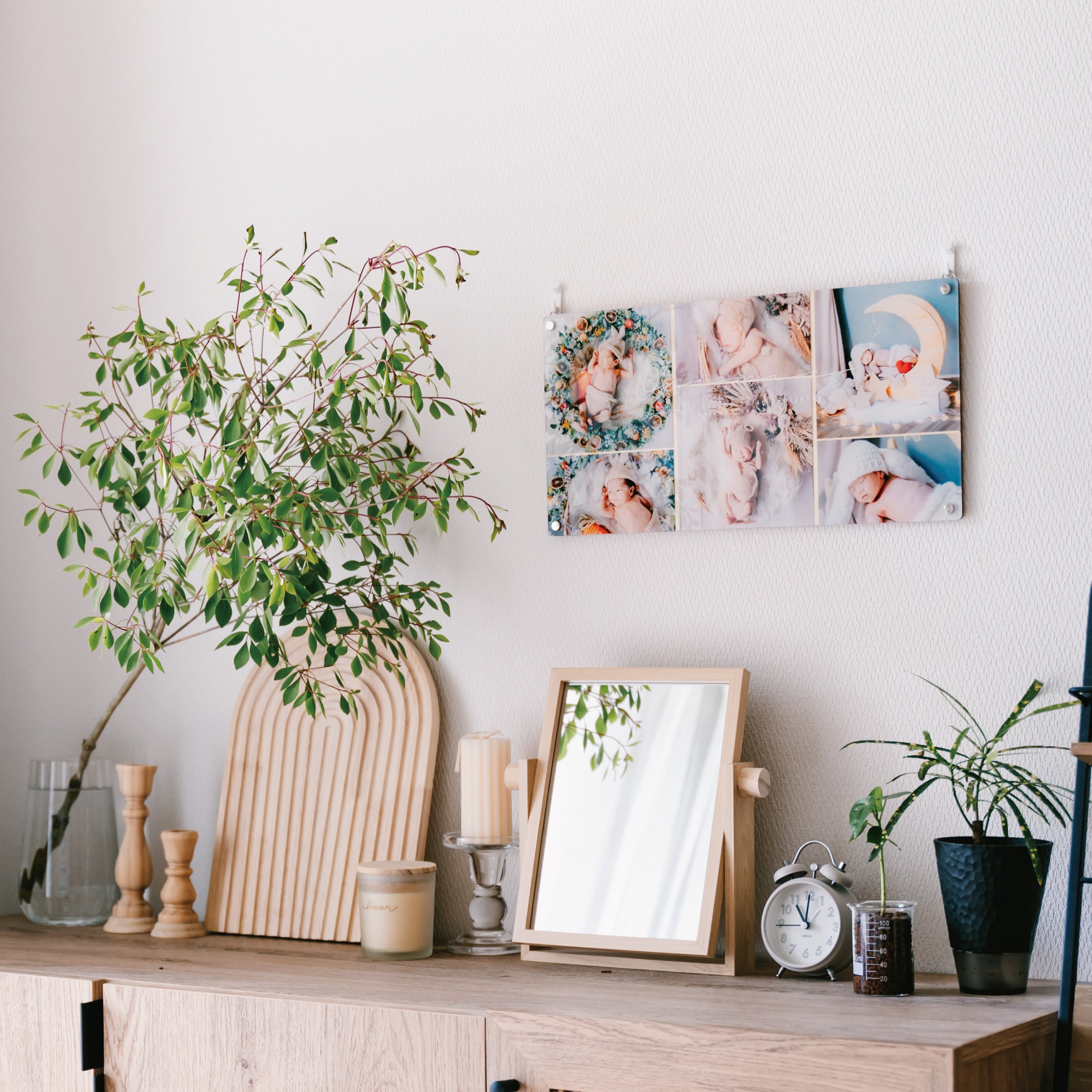 S（A5）クリアウッドフォトパネル｜アクリル×木製・置き型／壁掛け