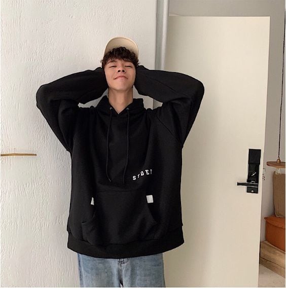 全3色 パーカー フード ゆったり カジュアル ストリート 韓国風