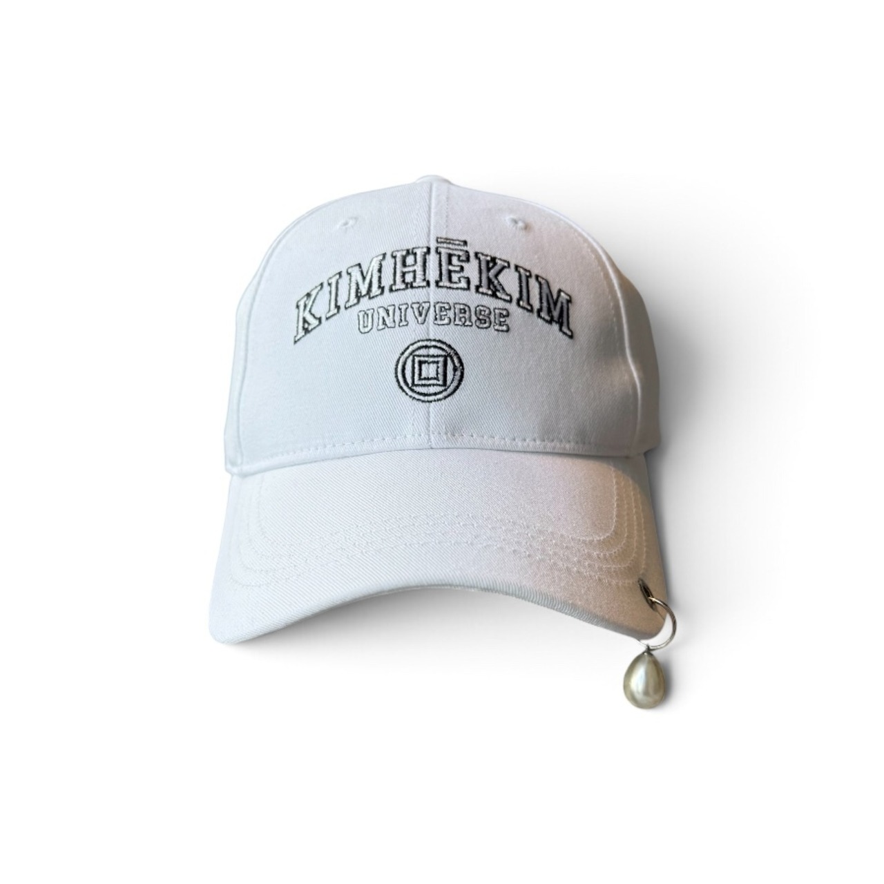 【KIMHEKIM】PEARL PIERCED BASEBALL CAP - 2