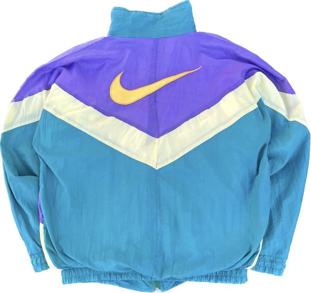 90s NIKE ナイキ 銀タグ ナイロンジャケット ビッグロゴ