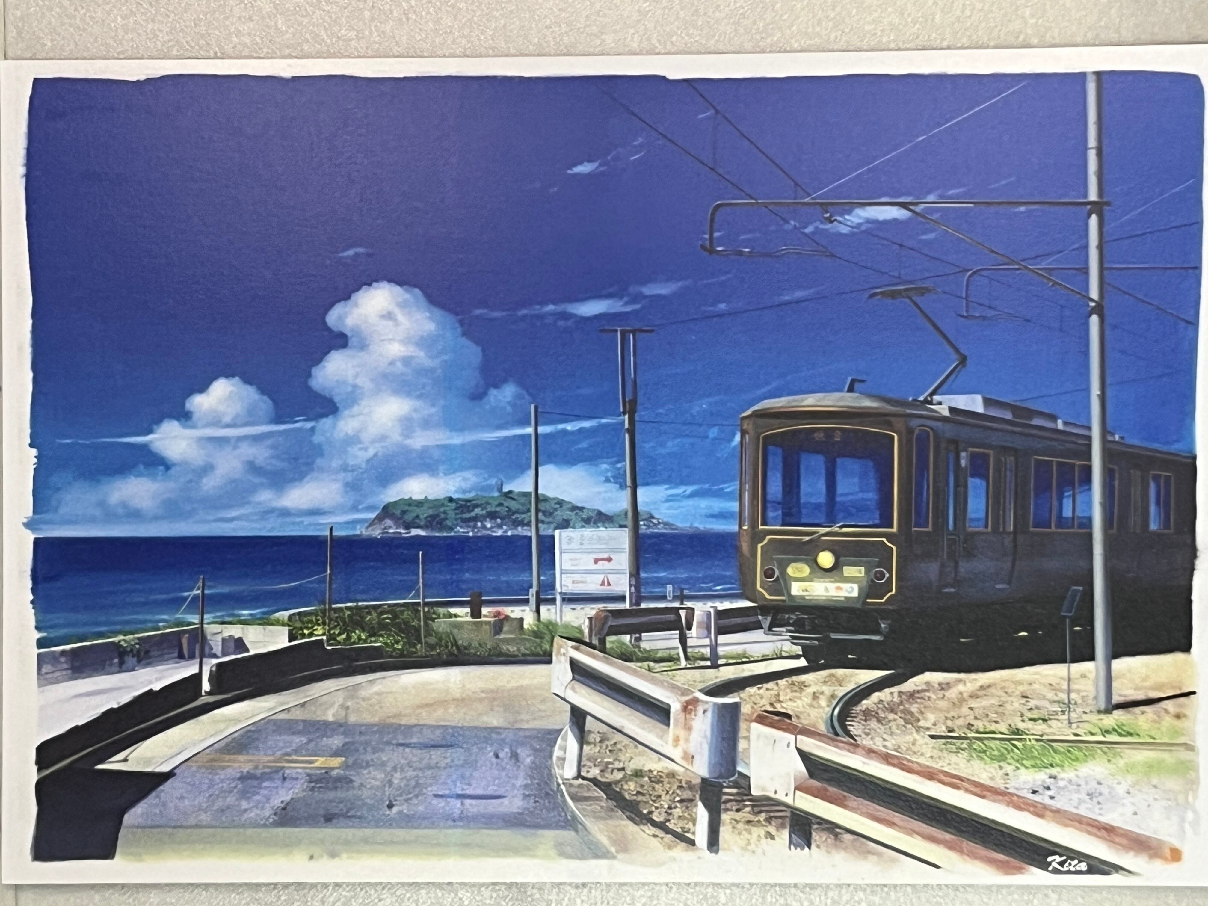 0016 ポストカード（夏の江ノ電） | SUN湘南ギフト