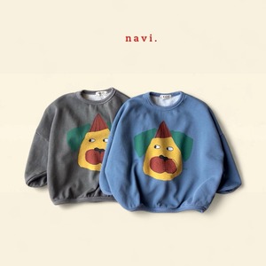 «Sold out»«ジュニアサイズあり»«navi» パグmtm 2colors