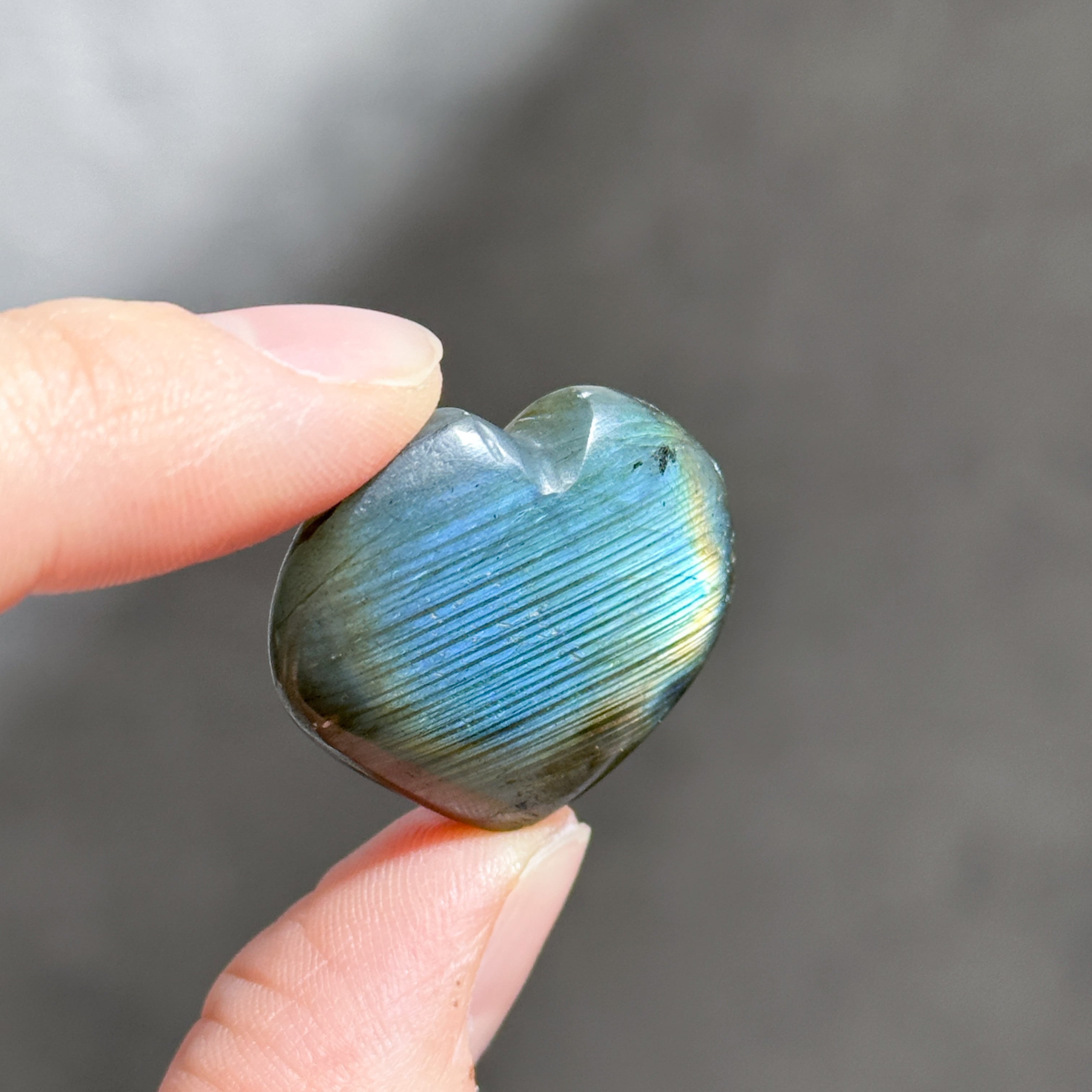 ラブラドライト ハート 93◇ Labradorite ◇天然石・鉱物