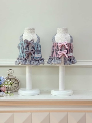 予約販売 Argyle Mignon Bustier 韓国犬服 ブランドccpm