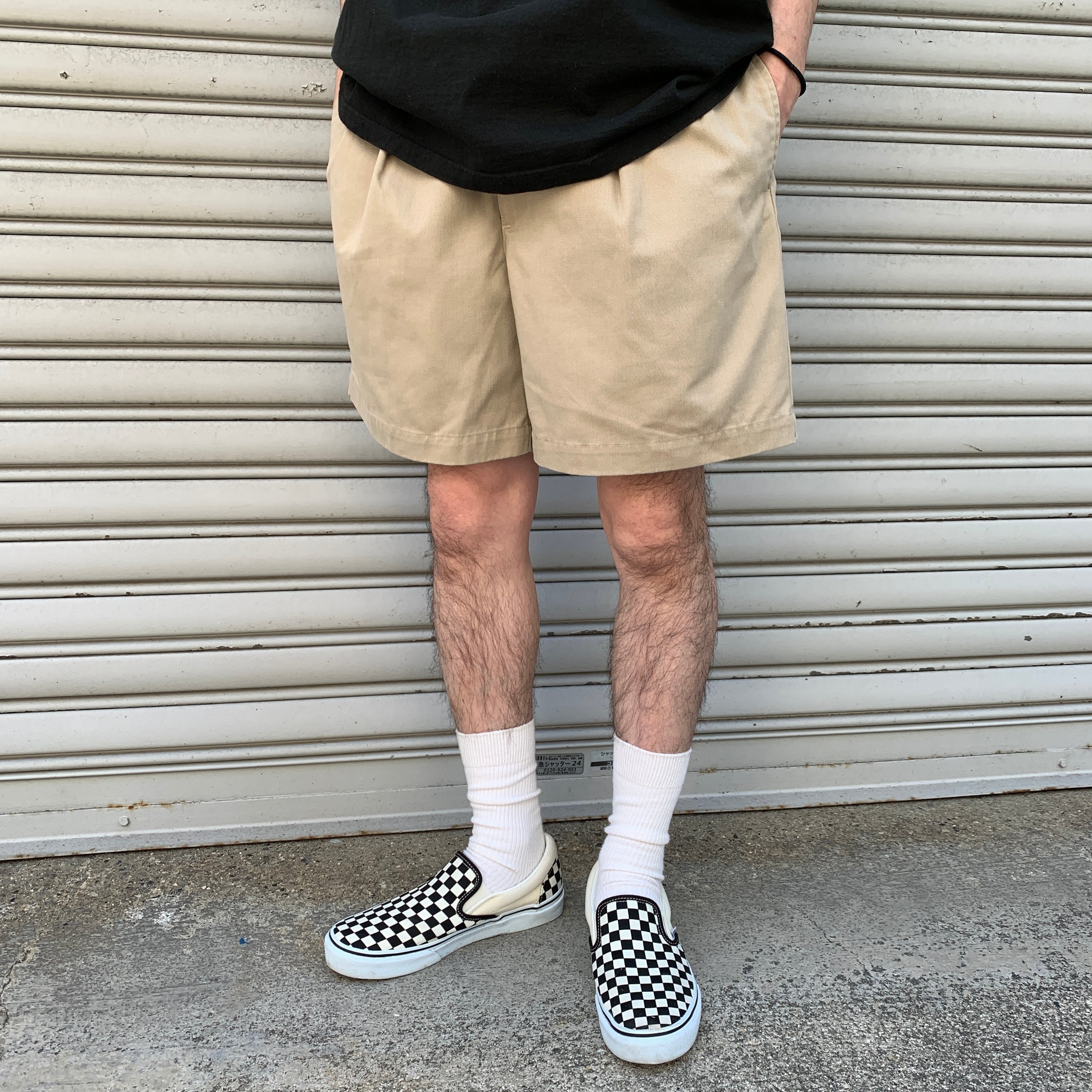 90s RalphLauren POLO GOLF タックスラックス 黒 W34 | 古着屋 Uan