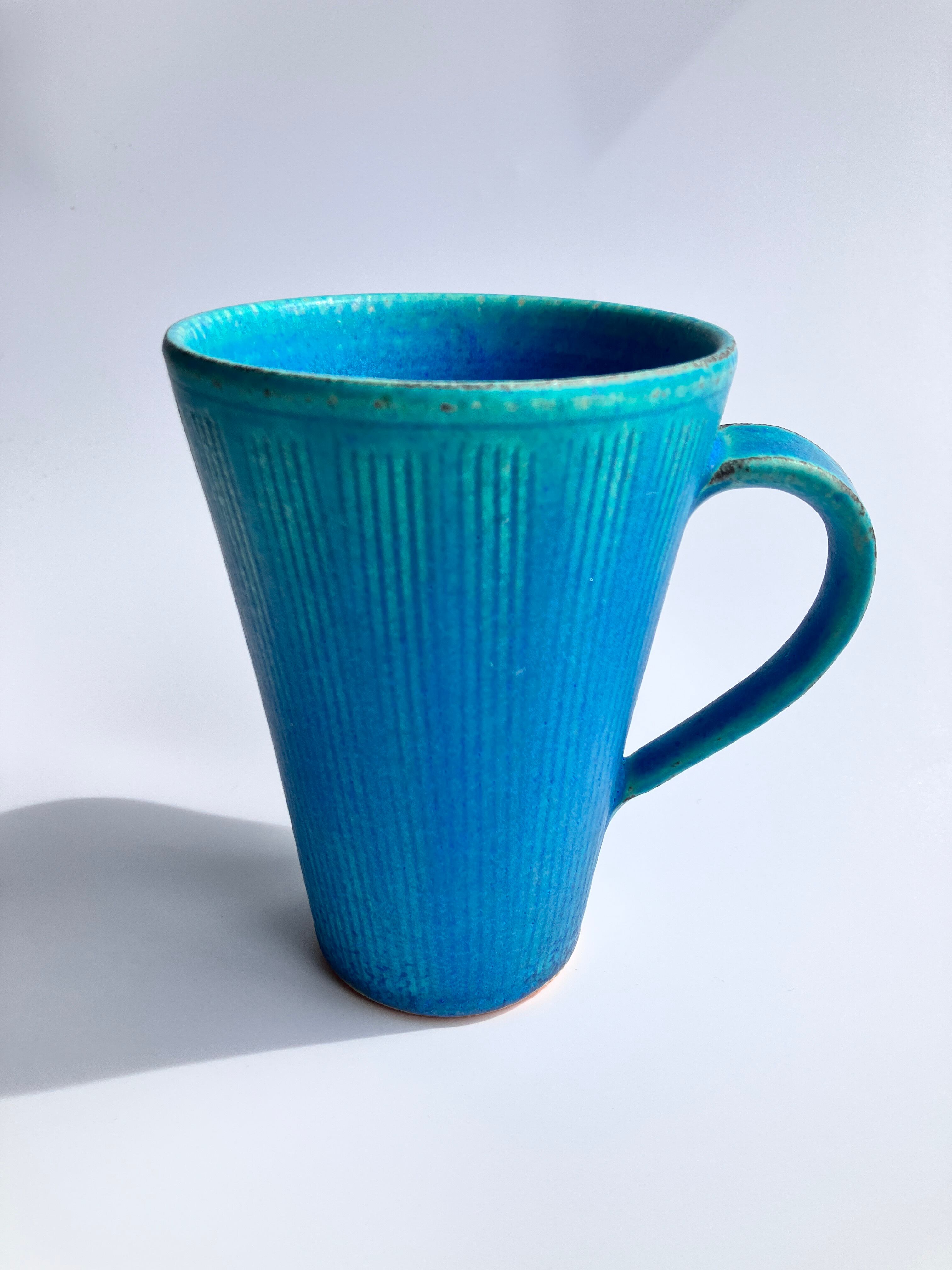 信楽焼 青彩釉 ロングマグ | 若林陶器