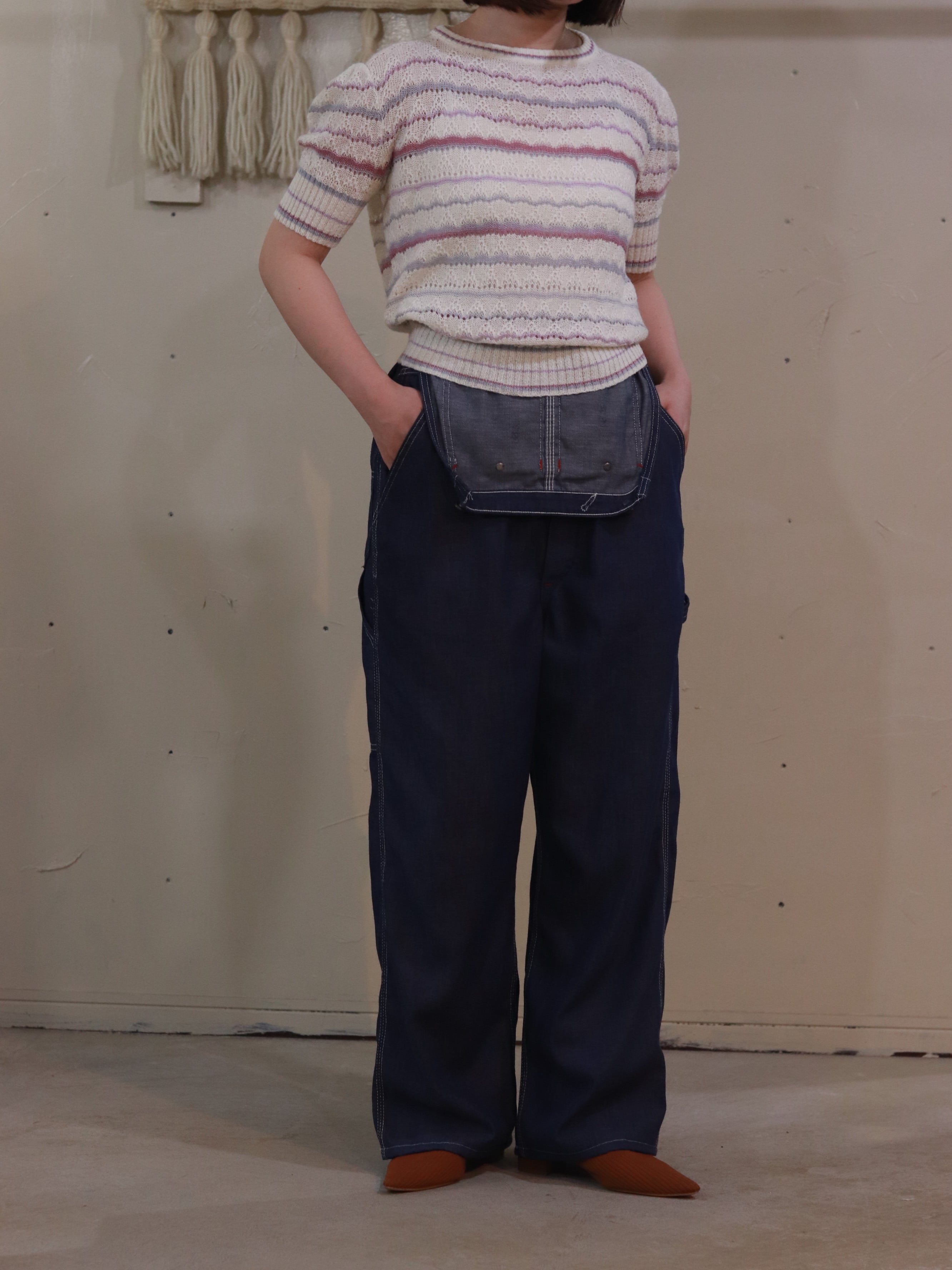 S/S KNIT TOP