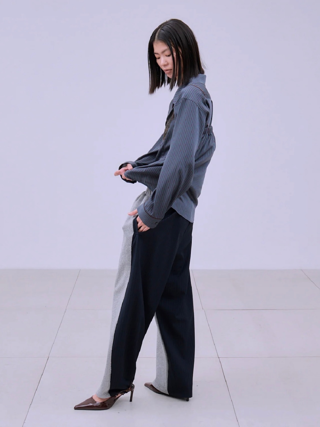 【26SS】THINGS THAT MATTER シングスザットマター / スウェット パンツ / SMART STRIPE SWEAT PANTS - 4