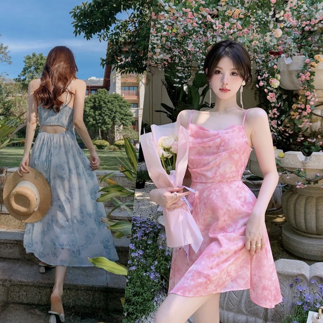 レディース ショートスカート ドレス 花柄 可愛い 大人 新作 人気