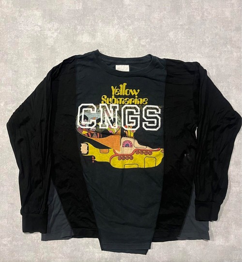 CHANGES リメイク　カットソー　ロンT ドッキング　再構築　リビルド