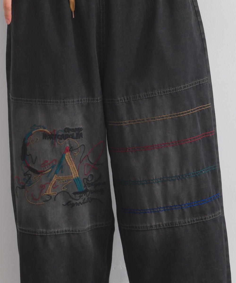 D262152 刺繍ステッチデニムパンツ / Embroidered Stitch Denim Pants