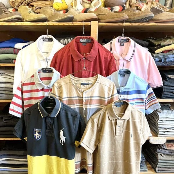 1点物◇ラルフローレンPOLO赤紺ポロシャツ古着メンズL/XL 1点物◇ラルフローレンPOLO赤紺ポロシャツ古着メンズL/XL