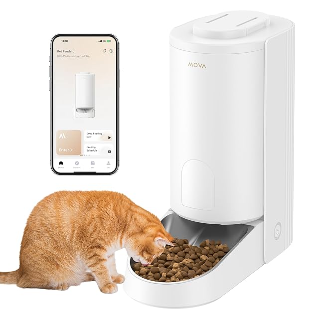 PETLIBRO 自動給餌器 猫 中小型犬用 定時定量 1日6食 自動餌やり機 4