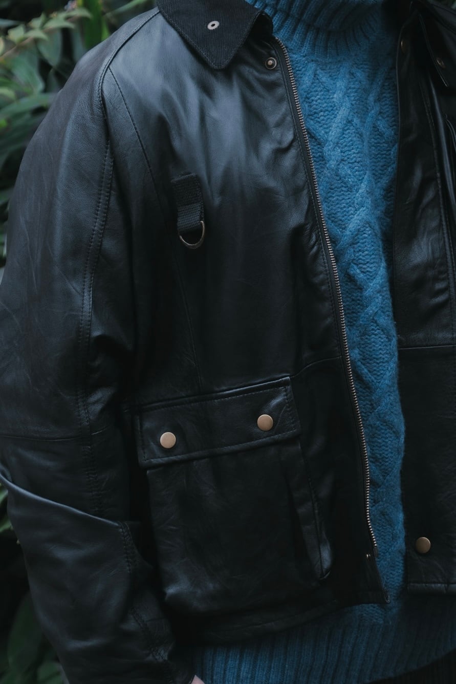 Leather Fishing JACKET | yoused