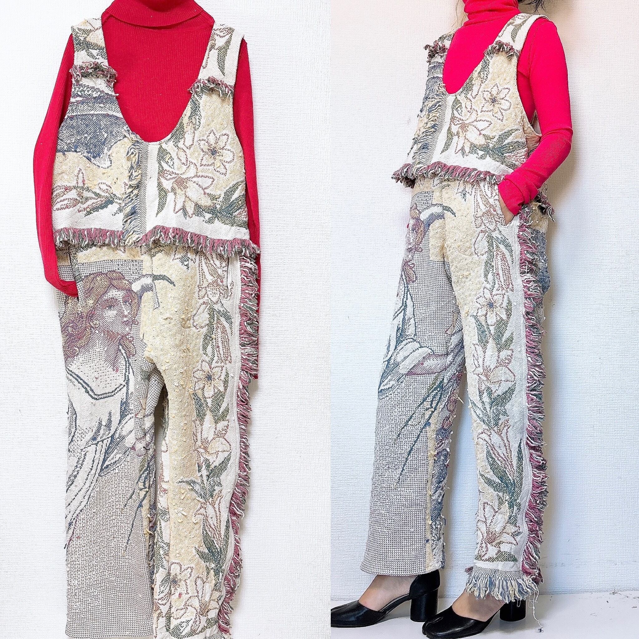 vintage rug overalls Beautiful angel