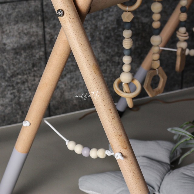 木製ベビージム 単体 出産祝い ベビーグッズ 知育 プレイジム 木製フレーム 組み立て式 おもちゃ キッズ用品 ベビー用品 赤ちゃん用品 お昼寝 お寝相アート Affetto アフェット キッズ用品 And ベビー用品