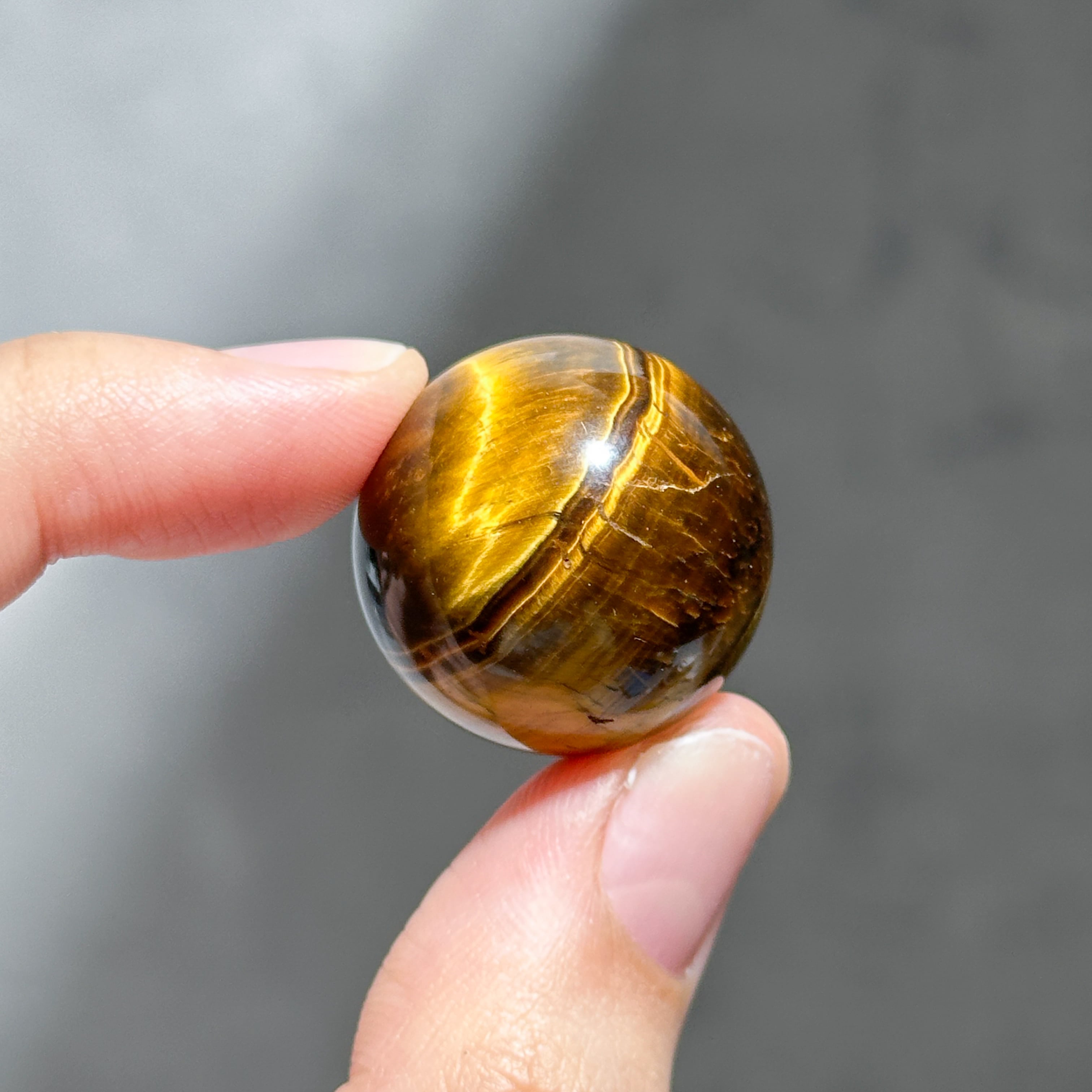 タイガーアイ スフィア（丸玉）12◇Tiger's eye◇天然石・鉱物