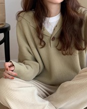 Hooded knit Pullover T20269