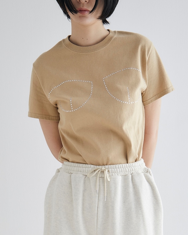 Stone Bustier T Shirt(BEIGE)