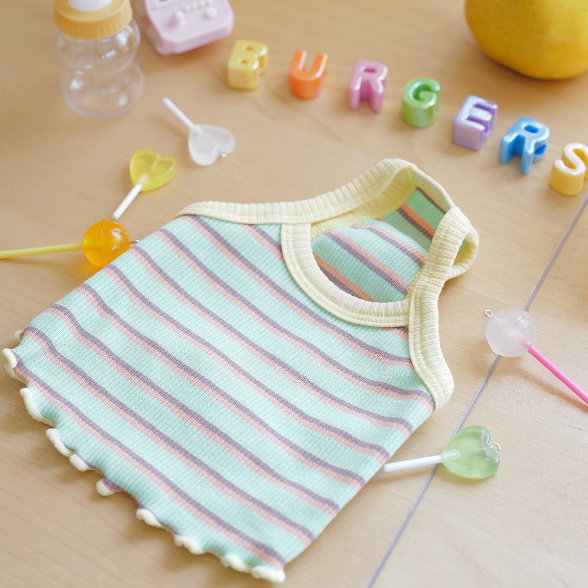 即納【BURGERS】CandyTop Prilltanktop (LightGreen)