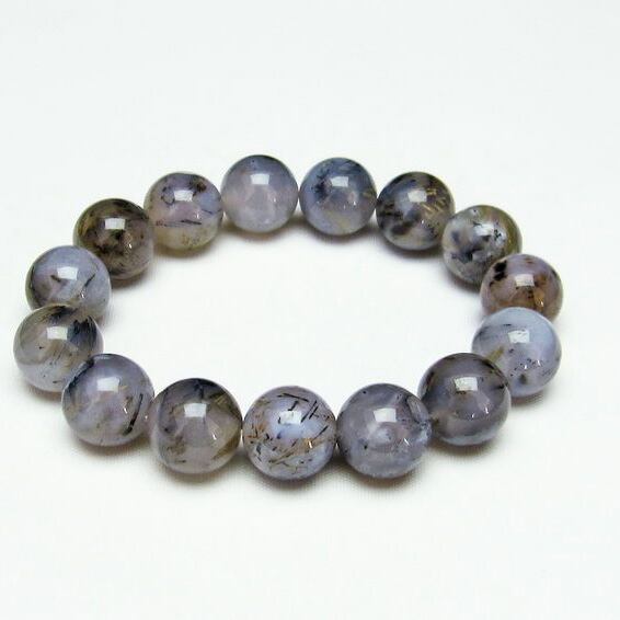 ルチルインアゲート ブレスレット 15mm [M便 1/10] 111-11147