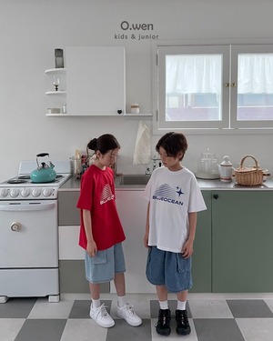 [O.wen] Blue Ocean Short sleeve T-shirt / [오웬] 블루오션반팔티