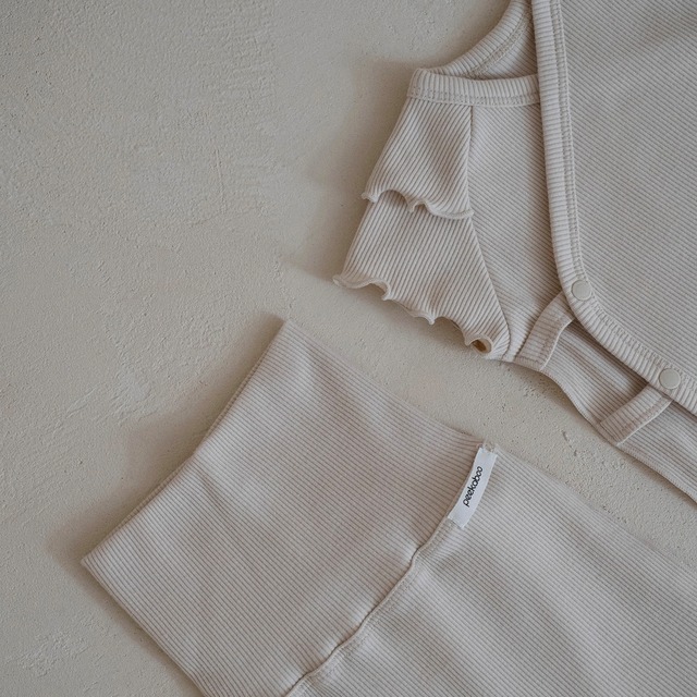 [peekaboo] summer rib newborn 3set