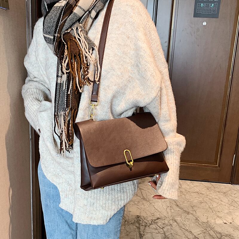 スタンダードオータムウィンター レトロ 秋物 冬物 スクウェア メッセンジャーバッグ Tiancai_Wing_Bag54215260972