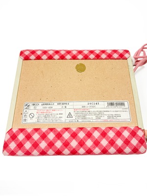 広電 電気あんか 山形 ピンク チェック柄 温度調整 省エネ 快適保温 22×24.5×8cm VAY-60YE-5 動作確認済