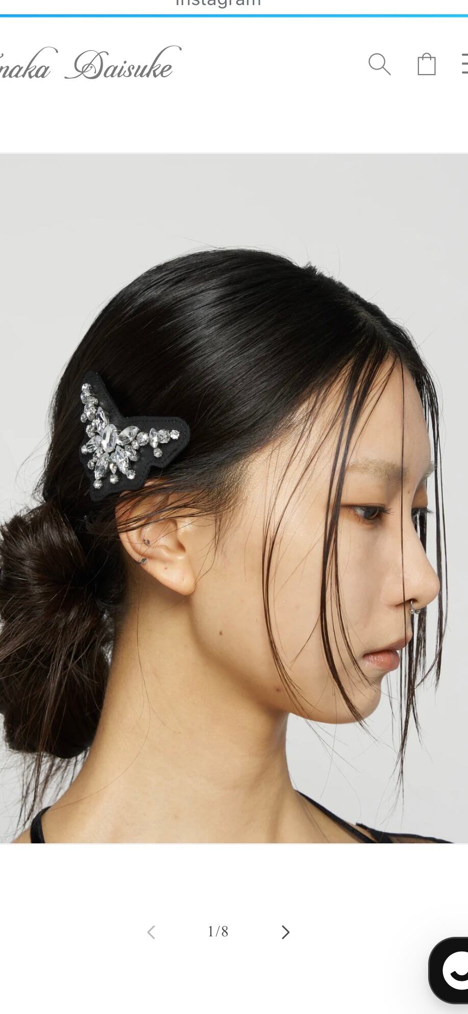 タナカダイスケ bijou mini tiara barrette タナカダイスケ ベルベット