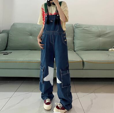 【bottoms】デニムサロペットパンツ M19201