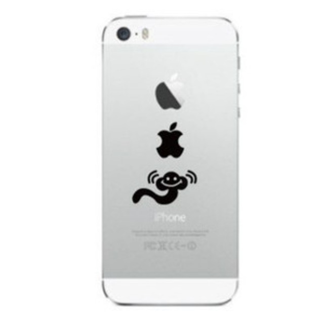 Iphone Deco りんごマークの周りに貼るステッカー For Iphone5 5s 5c いるか カッティングステッカー商品の通販専門店 Csk Direct