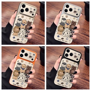 ほっこり癒やし iPhone17 Pro Maxケース 動物 犬 iPhone17 Proケース ライオン くま iPhone16 15Pro保護ケース 手書き風 イラスト iPhone14 13Pro Maxケース カジュアル おしゃれ 韓国 人気 ギフト プレゼント