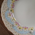 【美品】英国アンティーク TUSCAN パステルブルー フラワー プレート単品 thumbnail 5