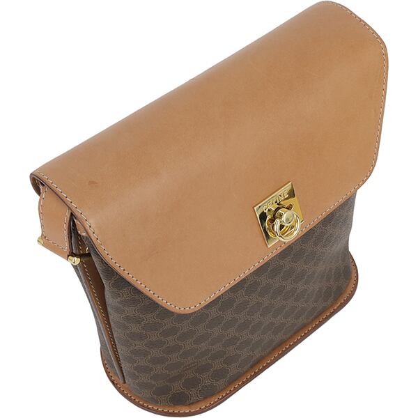 美品✨ セリーヌ ショルダーバッグ つまらない マカダム柄 ゴールド  