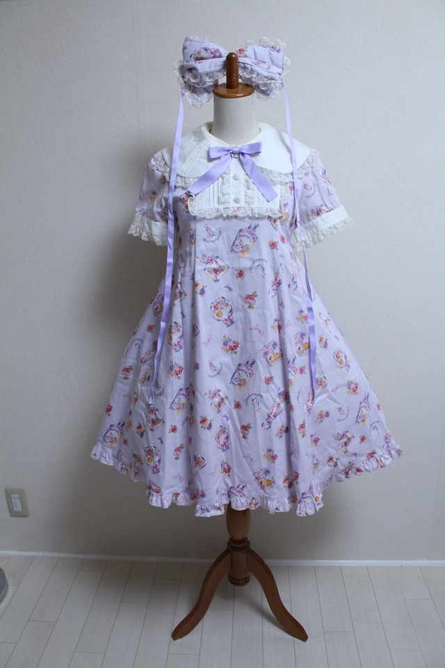 metamorphose フラワーボトルワンピース ヘッドドレス付き