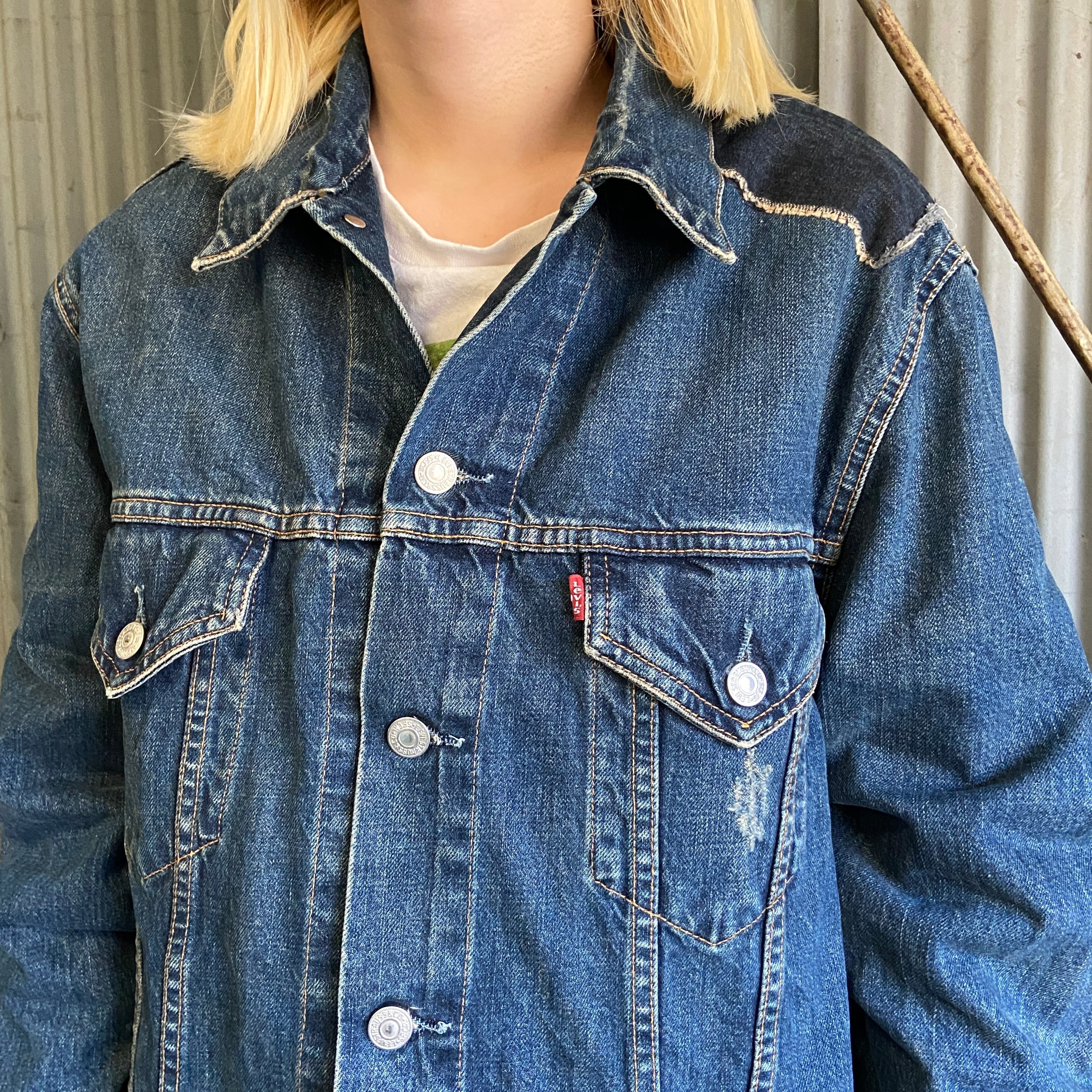 00年代 Levi's ユーロリーバイス 70500 カスタム デニムジャケット