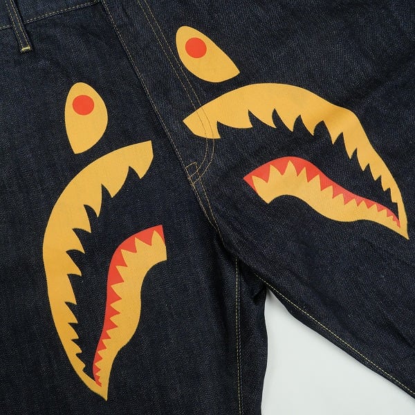 Size【XXL】 A BATHING APE ア ベイシング エイプ デニムシャーク