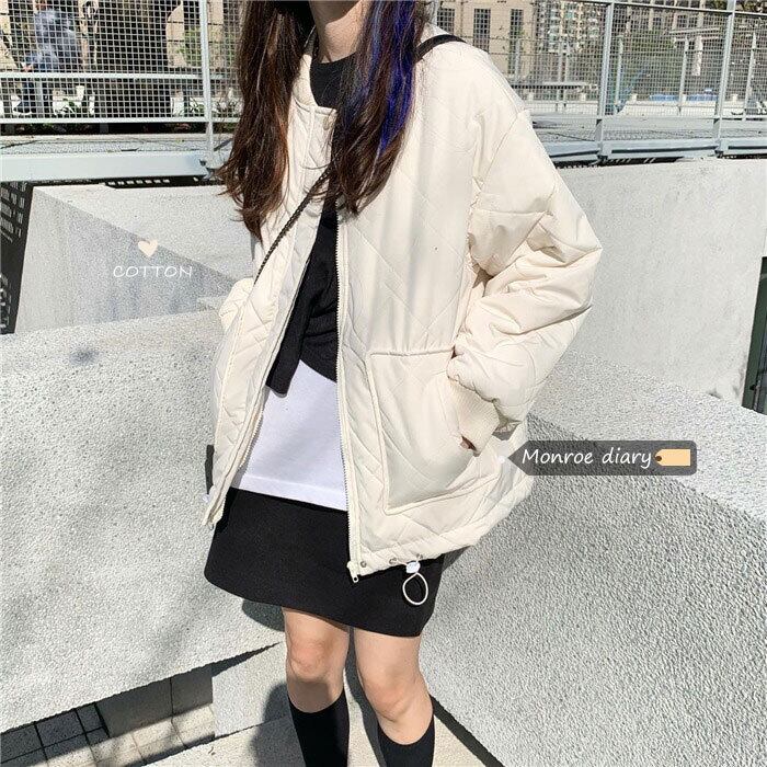 ルーズジャケット オータムウィンター ロング コットン 秋物 冬物 モンロー29842071192