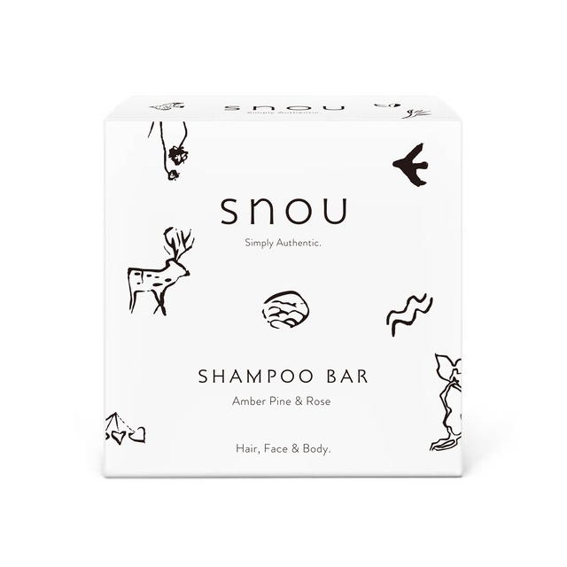 snou SHAMPOO BAR - Amber Pine & Rose