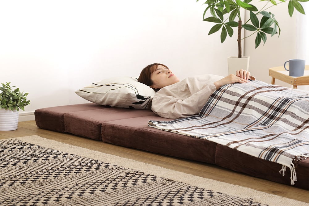 全3色】4way折りたたみソファマットレス 幅120cm (セミダブル