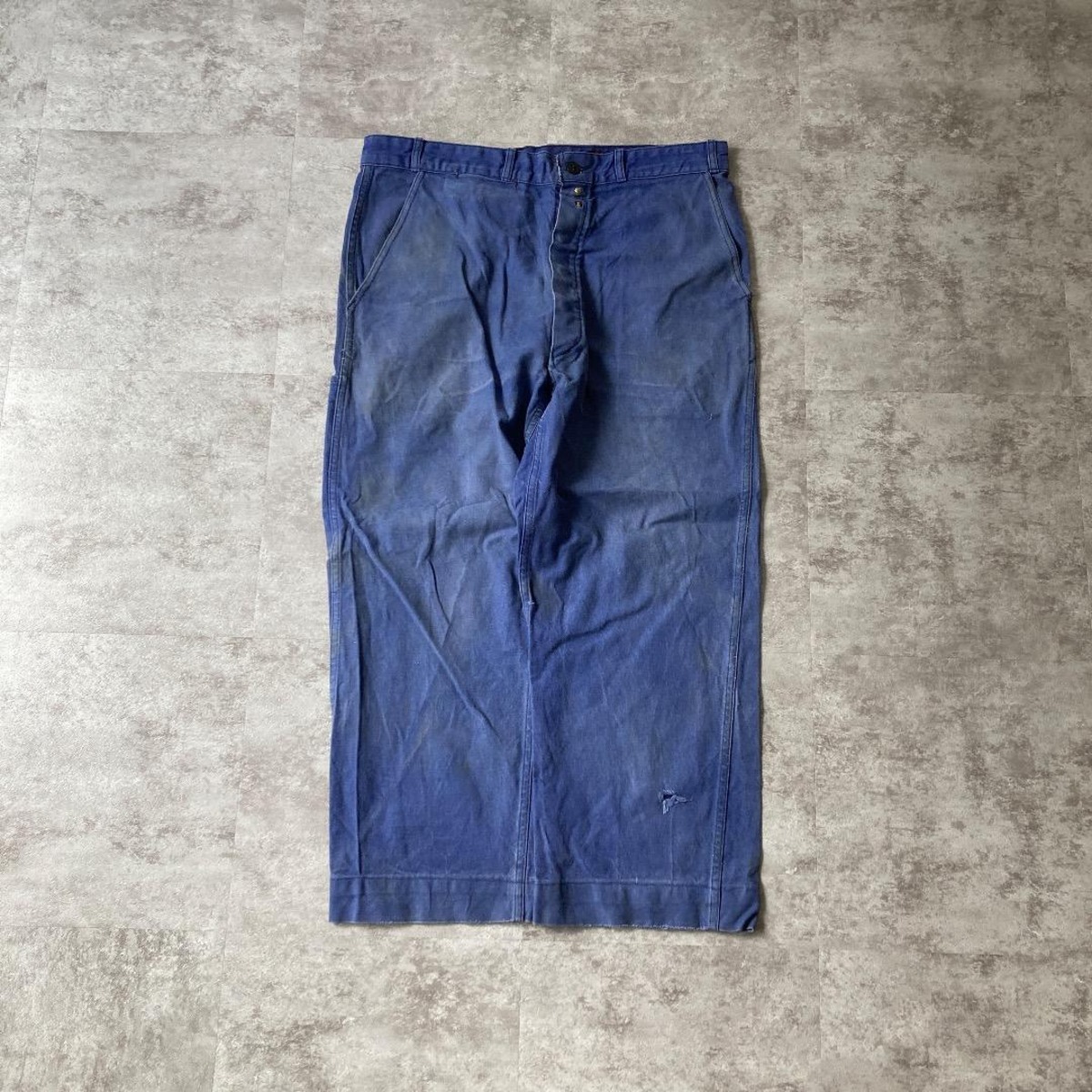 60s- Super Costaud フレンチワーク パンツ コットン ブルー