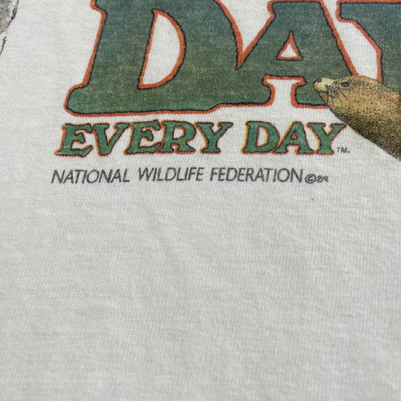 ビッグサイズ 80年代 USA製 NATIONAL WILDLIFE FEDERATION 地球 