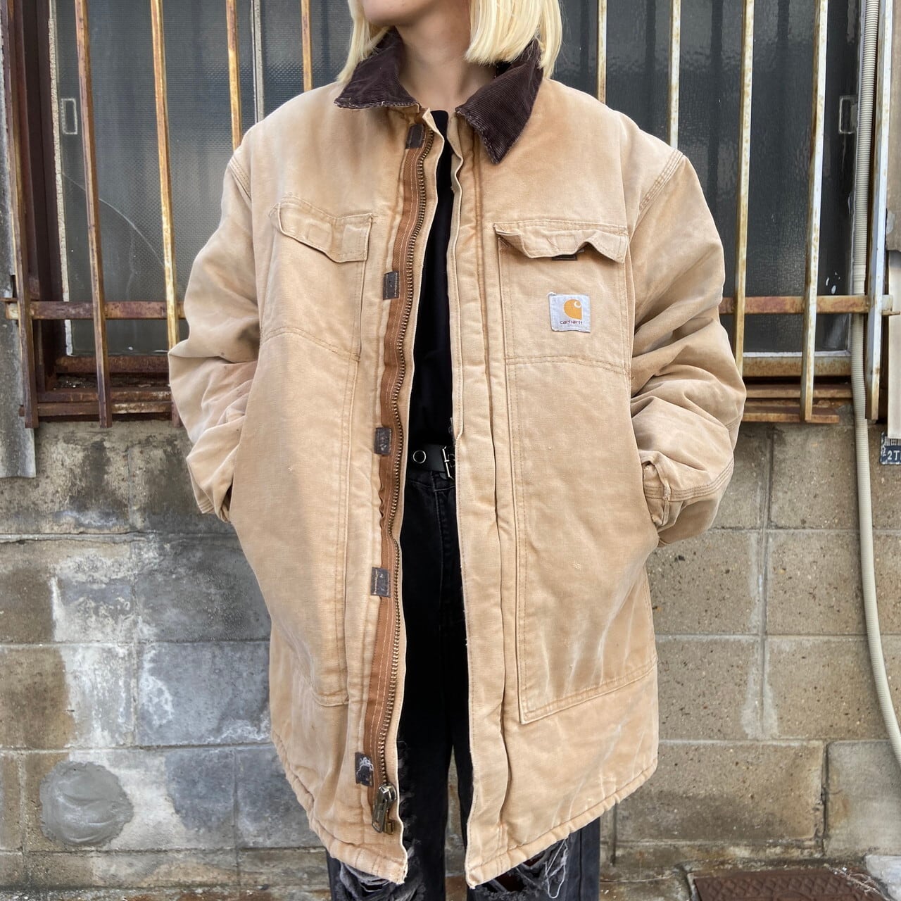 80's carhartt vintageジャケットメンズ - Gジャン/デニムジャケット