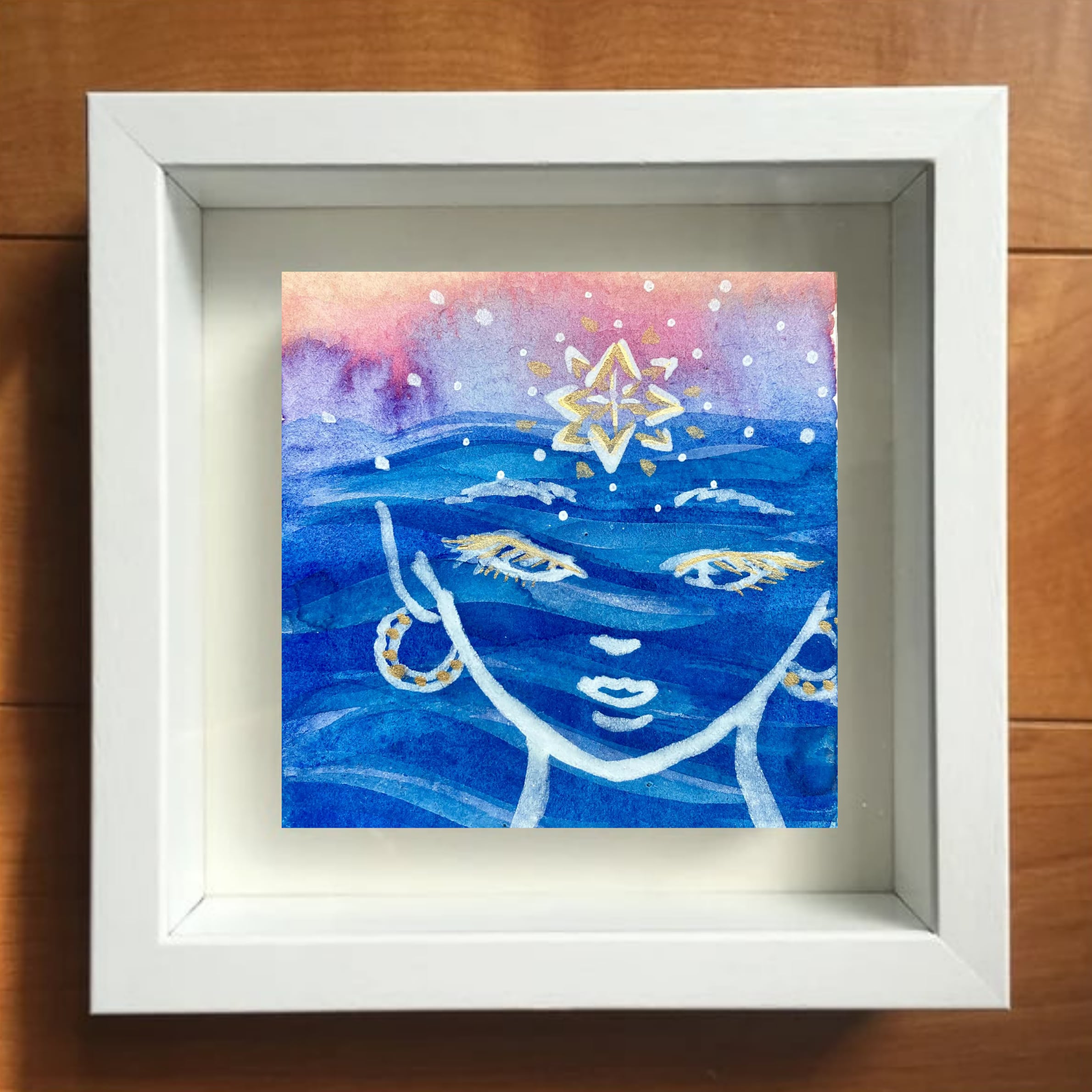 原画「Mother Ocean」 | 青山京古クリスタル女神の絵