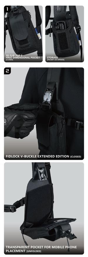 REINDEE LUSION 25AW N+1 多機能拡張タクティカル機能軽量チェストバッグベスト