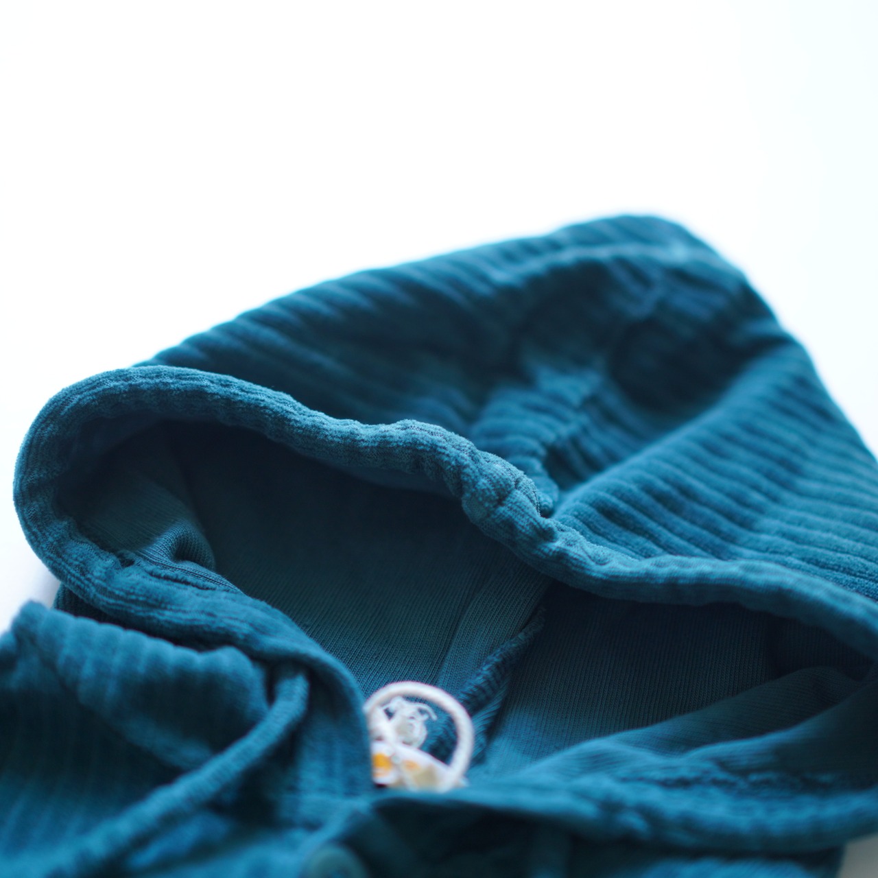 〈 GOLD 23AW 〉Hoodie in knitted velvet rib / pine / 90〜100cm