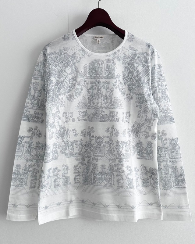 HERMÈS by Martin Margiela　PRINTED COTTON  LONG SLEEVE T-SHIRT